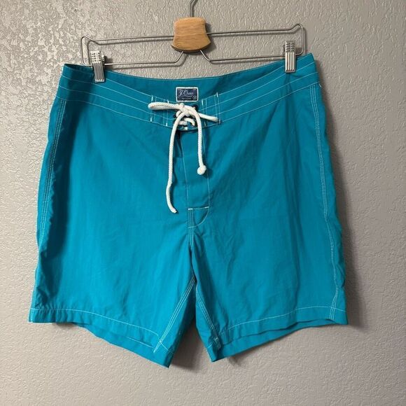 J. Crew Men’s Blue Swim Short Trunks Size 34 - Picture 1 of 5